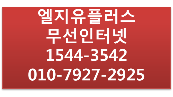 LGU+이동형네트워크,무선인터넷와이파이공유기에그