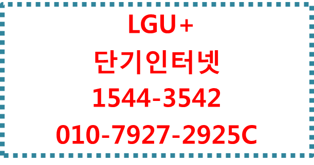 LG유플러스 모바일라우터,단기인터넷M2M