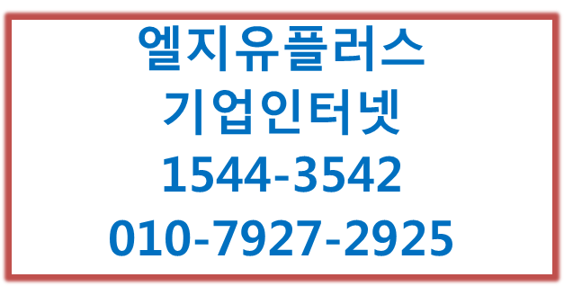 엘지유플러스 기업전용인터넷 오피스넷,유동IP고정IP