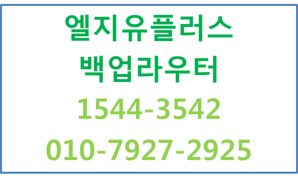 LG유플러스 매장백업라우터,결제안심인터넷,에그