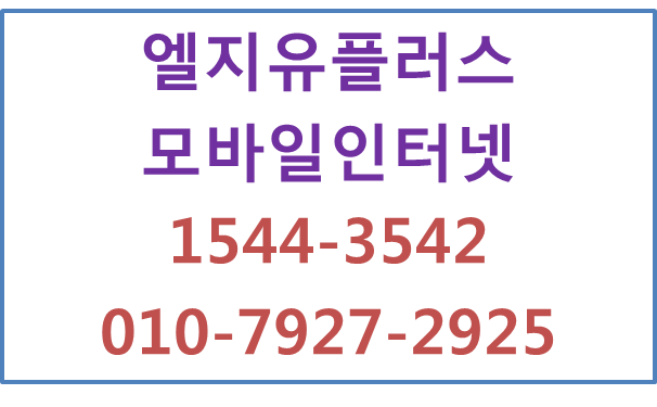 LG유플러스모바일인터넷,랜공사없이즉시개통M2M