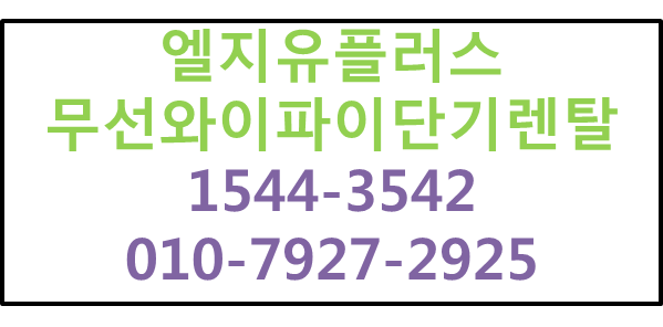무선와이파이단기렌탈,모바일라우터전국빠른임대